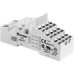 Finder 94.P4.7 Relay Socket grey for Rail Relays 55.32T/55.34T EN 45545-2