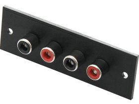 GNIAZDO 4 x RCA 4 x CINCH NA PŁYTCE