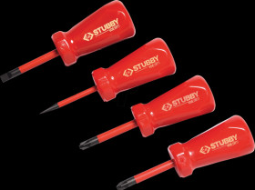 T48349 Stubby VDE Slim Screwdriver Set, 4 pcs