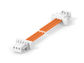 Kabel przewód-płytka, 30 V, raster: 2.5mm, 300mm, Pomarańczowy