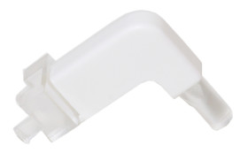 Światłowód do LED sztywny, kątowy, dł. 20mm, montaż na PCB, soczewka płaska, Bivar