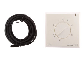 Termostat DEVIreg 130 230V 16A 5-45C IP30 biały 140F1010