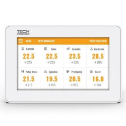 TECH M-7N - Panel kontrolny do listwy L-7 przewodowy kolor biały