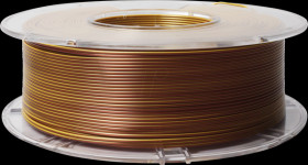 PMMA-1021-003 PLA Silk Dual Color filament, copper/gold, 1.75 mm, 1 kg