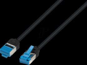 1812-VF-4,0M Cat.6a VariFlex U/FTP Patch cable, 6kV, black, 4m