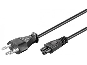 Kabel zasilający, Szwajcaria 1,8 m, Czarny