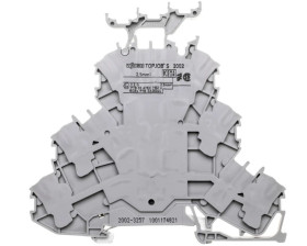 Złączka 3-piętrowa 2,5mm2 PE/L/L szara TOPJOBS 2002-3257 /50szt./