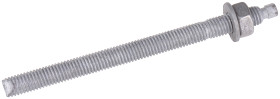 Śruba kotwiąca dł 300mm M24 Stal wysokowęglowa Ø 26mm RS PRO Kołek kotwiący galwanizowany chemicznie