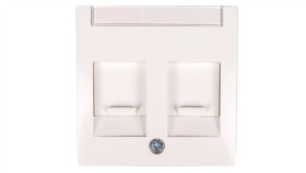 Berker/B.Kwadrat Element Centralny Podwójny Śnieżnobiały 11818989