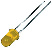 LED, THT, Żółty, 2-Pin, 2,5 V, 30°, Kingbright