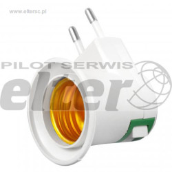 Adapter gniazda żarówki E27 do gn. sieciow z wył.