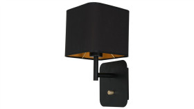 Kinkiet Napoli Black/Gold 1Xe27 Ml6365 Milagro