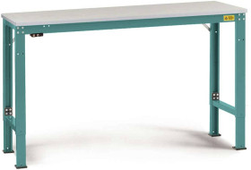 Manuflex LU7033.5021 ESD Uniwersalny stół roboczy ESD ze specjalną płytą podstawy z kauczuku, szer. X gł. X wys. = 1250