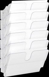 1700014401 Wall-mounted literature holder, A4, landscape, transparent