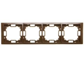 Simon Basic Neos Ramka poczwórna czekoladowy BMRC4/47