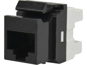 Moduł keystone RJ45 UTP kat.6 nieekranowany czarny Molex