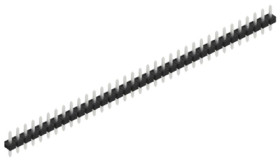 Pin header, 35 pole, pitch 2.54 mm, straight, black, 10058270