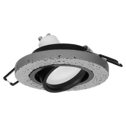 HALISI RM ramka dekoracyjna oprawy punktowej, MR16/GU10 max 50W, koło, ruchoma, czarna,OR-OD-6182