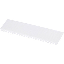 F-Tronic 7290032 Shoe Moulding White 12-Pole Cover Strips 10 pieces