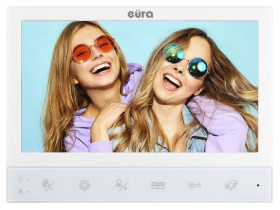 Monitor "EURA" VDA-02C5 biały LCD 7'' FHD obsługa 2 wejść C53A105 EURA-TECH