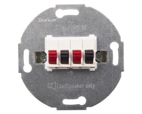 Berker/B.Kwadrat Gniazdo głośnikowe podwójne śnieżnobiałe 457309