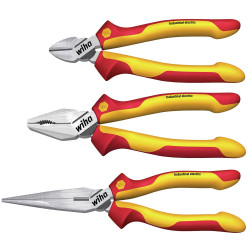 Wiha 38637 Industrial electric Pliers Set, 3 Piece