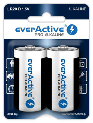 baterie alkaliczne everActive Pro LR20 / D (blister) - 2 sztuki