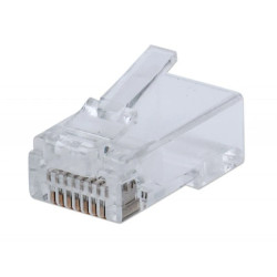 Wtyk RJ45 Cat6 UTP przelotowy, IWP-CAT6UJ /100szt./
