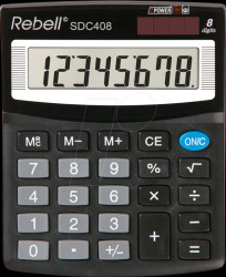 RE-SDC408 BX Pocket calculator, 8 digits, black