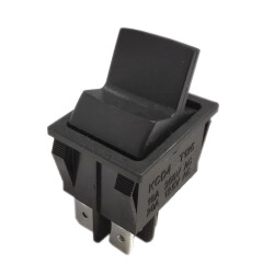 Przełącznik hebelkowy 230V 15A 2-poz 2-tor 2xNO czarny do agregatu