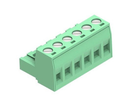 5.08MM EURO PLUG RA GRN 6CKT