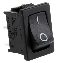 Przełącznik kołyskowy Wł.-wył. Nie 16 A SPST Czarny TE Connectivity