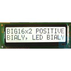 WYŚWIETLACZ LCD 2x16 C K/W BIG DUŻE ZNAKI 16x2