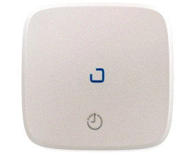 VALENA ALLURE Klawisz łącznika czasowego z zaciskiem n lub bez zacisku n perłowy 755219