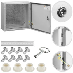 Obudowa hermetyczna rozdzielnia metalowa z płytą montażową 400x400x200 IP65 natynkowa NEKU