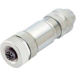 Binder 99-1538-814-05 Female 4-6mm 5 Pin Shielded with Screw Clamp Terminal