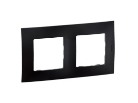NOWE NILOE Ramka 2 podwójna czarna black NP112BK LEGRAND