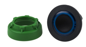 Przycisk, Ø 37mm, IP66, IP67, IP69K, kolor: Niebieski, Schneider Electric, Harmony