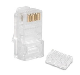 Wtyk RJ45 8P8C kat.6 UTP linka z prowadnicą WORECZEK 100szt.