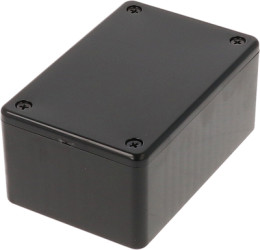 ABS enclosure, (L x W x H) 85 x 56 x 39 mm, black (RAL 9005), IP54, 1591LSBK