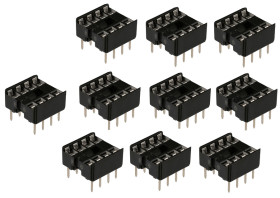 Opencircuit IC socket 8 pins - 10 pcs