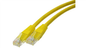 Patchcord Utp Kat.6 Kabel Sieciowy Lan 2X Rj45 Linka Żółty 2M