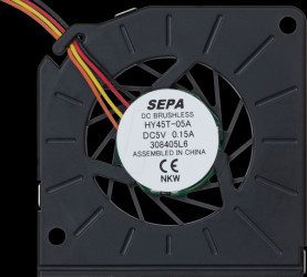 HY45T05A-830-BLI radial fan, 45x45x5mm, 5V, 27dB, 5200rpm, plain bearing