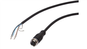 Złącze Kablowe M12 Żeńskie Proste 4-Pinowe Druga Końcówka Niezarobiona...