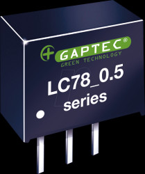 LC78_03-0.5 DC/DC converter, 4.75 - 28 Vin, 3.3 Vout, 0.5 A, SIP-3