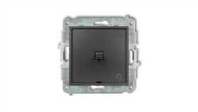 Mini Przycisk /Światło/ W Stylu Amerykańskim Grafitowy 11Mwpus-5