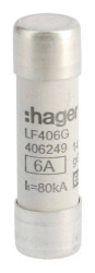 Hager LF406G LF406G Bezpiecznik (Ø x D) 14 mm x 51 mm Zawartość 10 szt.