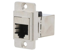 Łącznik DUALSLIM RJ45 8p8c Kat 6 ekranowane 29mm metal CP30722SM