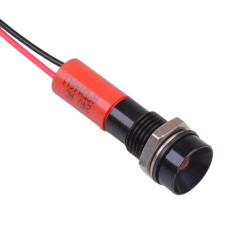 Q8R3BXXR24AE Blue Recessed 8mm 24V LED Panel Indicator IP67 APEM