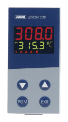 Regulator temperatury PID panelowy Jumo Uz: 110 → 240 V AC wyjście Analogowa 5-wyjściowy 96 x 48 (1/8 DIN)mm